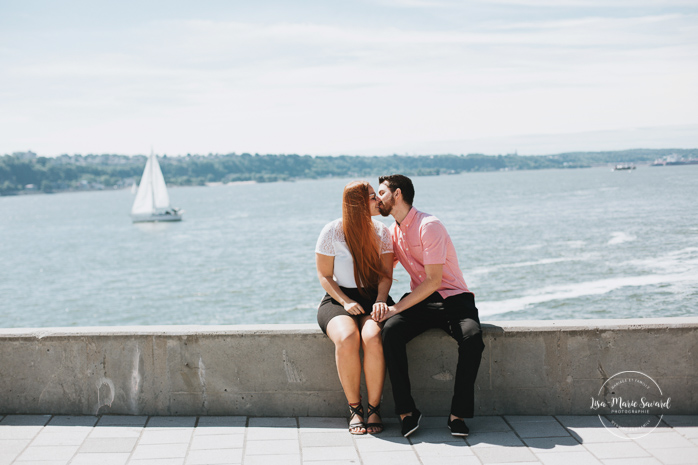 Old Quebec City engagement session. Urban European engagement session. Quebec City wedding photographer. Séance photo dans le Vieux-Québec. Séance fiançailles dans le Vieux-Québec. Photographe de mariage à Québec. Place des Canotiers. Petit Champlain. Vieux Québec Old Quebec |  Lisa-Marie Savard Photographie | Montréal, Québec | www.lisamariesavard.com