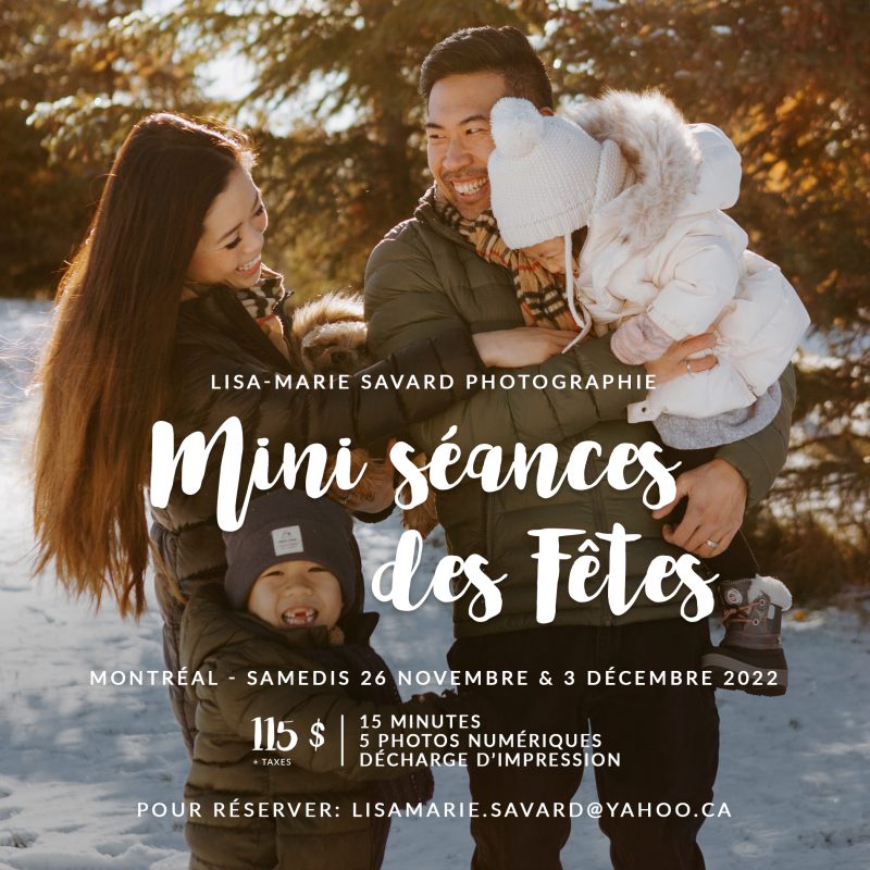 Mini séances des Fêtes avec sapins à Montréal. Mini séances des Fêtes 2022. Mini séances de Noël à Montréal. Montreal Holiday mini sessions. Montreal Christmas mini sessions.