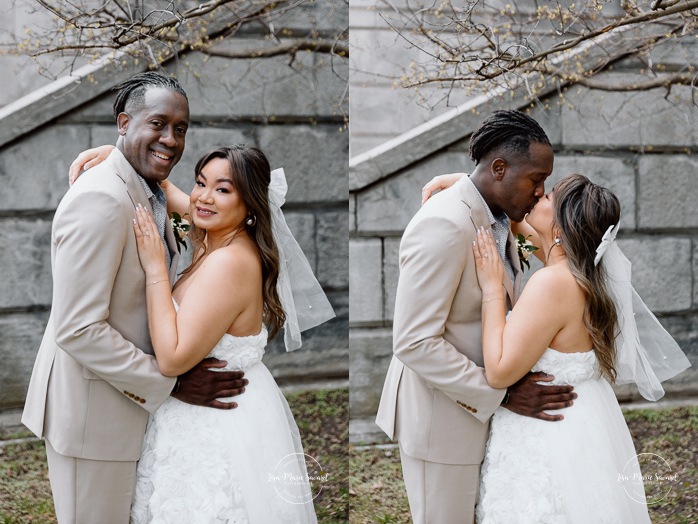 Urban wedding photos. Downtown wedding photos. Urban elopement photos. Old Montreal wedding photos. Montreal elopement wedding. Elopement à Montréal. Fugue amoureuse Montréal. Photographe de mariage à Montréal. Montreal wedding photographer.