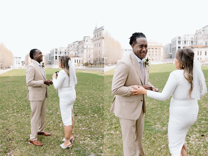 Montreal elopement wedding. Montreal courthouse elopement. Elopement à Montréal. Fugue amoureuse Montréal. Mariage au Palais de Justice de Montréal. Photographe de mariage à Montréal. Montreal wedding photographer.