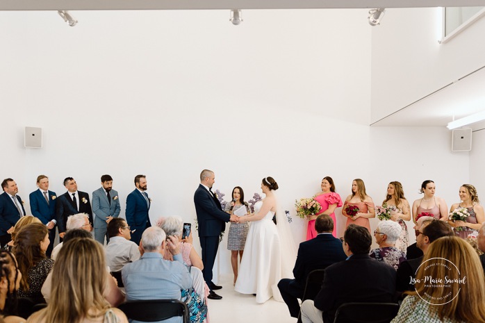 Art gallery wedding. Mariage à Montréal au Livart. Montreal wedding at Le Livart. Photographe de mariage à Montréal. Montreal wedding photographer.