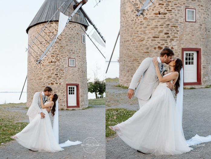 Windmill wedding photos. Mariage à la Pointe-du-Moulin. Photographe mariage à Montréal. Pointe-du-Moulin wedding. Montreal wedding photographer.