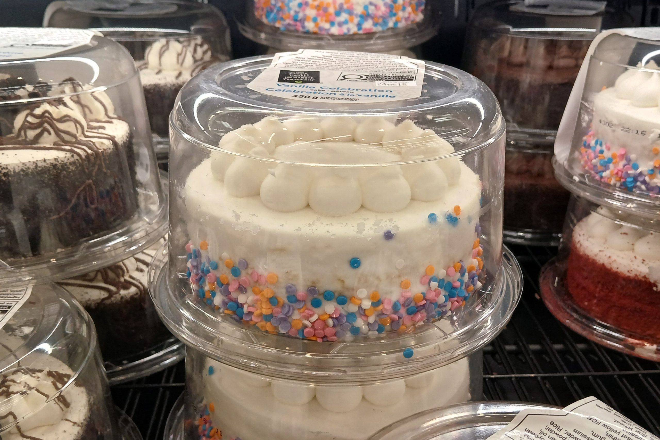 Gâteau simple chez Walmart et Maxi.