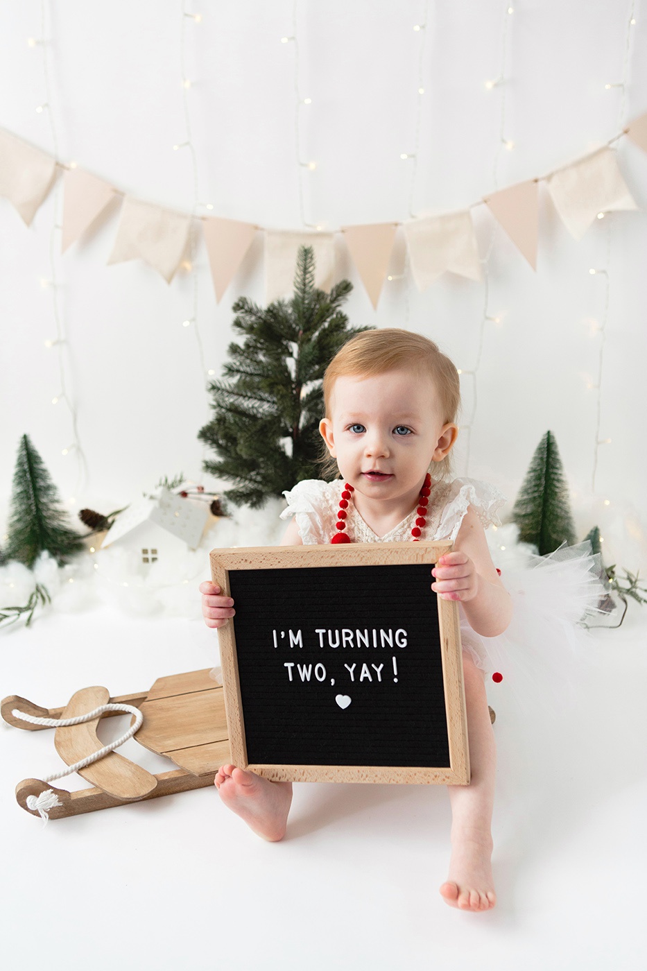 Winter Wonderland Smash the Cake session. Christmast Smash the Cake session. Smash the Cake Winter Wonderland à Montréal. Montreal Winter Wonderland Smash the Cake session. Photographe de Cake Smash à Montréal. Montreal Cake Smash photographer