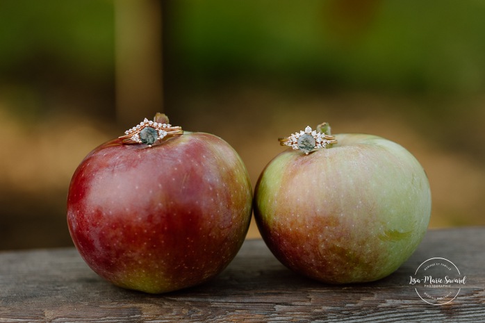 Orchard wedding photos. Same sex wedding photos. Lesbian wedding photos. Two brides wedding photos. Mariage au Verger Jude-Pomme. Photographe mariage LGBTQ+ à Montréal. Montreal LGBTQ+ wedding photographer. 