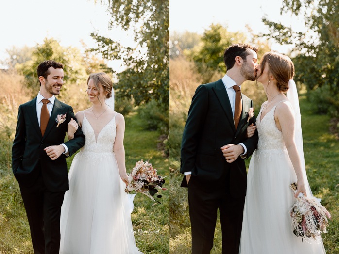 Romantic wedding first look photos. Wedding first look in public park. Mariage à l'Ambroisie à Montréal. Photographe de mariage à Montréal. Montreal wedding photographer. Photos parc des Éclusiers. Photographe Petite-Bourgogne. Photographe Saint-Henri.