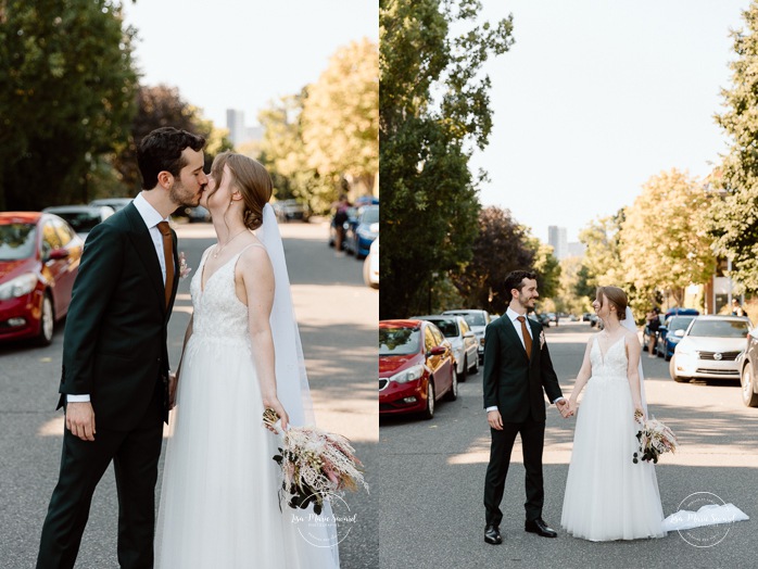 Urban wedding photo. Downtown wedding photos. Romantic wedding photos. Mariage à l'Ambroisie à Montréal. Photographe de mariage à Montréal. Montreal wedding photographer. Photos parc des Éclusiers. Photographe Petite-Bourgogne. Photographe Saint-Henri.