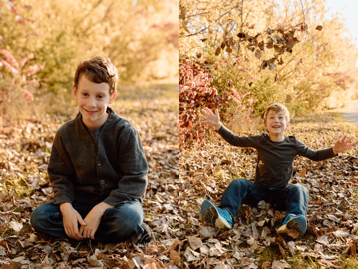 Fall family photos. Colorful fall family session. Mini séance d'automne à Montréal. Photos de famille en automne à Montréal. Montreal fall mini session. Montreal fall family photos.