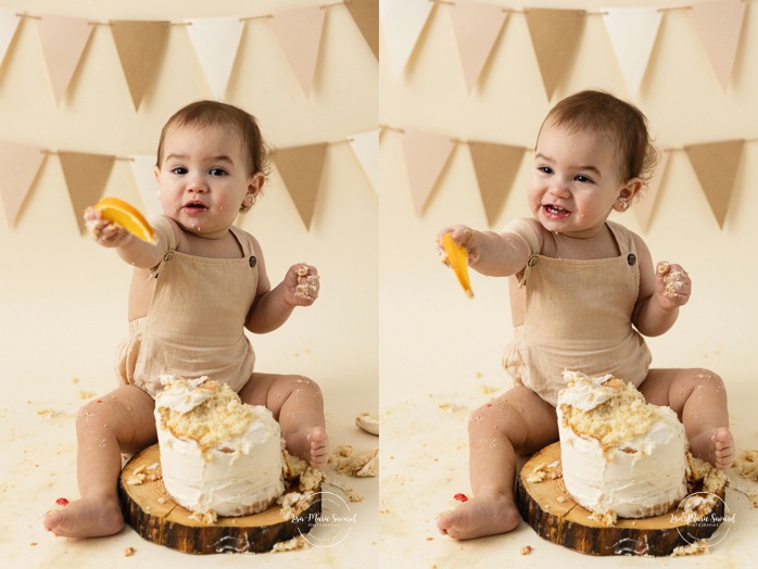 Smash the Cake for little boys. Masculine Smash the Cake ideas. Simple Smash the Cake ideas. Minimalist Smash the Cake photos. Photographe de Cake Smash pour garçon à Montréal. Photographe Cake Smash Montréal. Montreal Smash the Cake photographer. Montreal Cake Smash photographer.