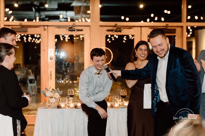 Wedding reception game ideas. Mariage au Grand Lodge Mont-Tremblant. Photographe de mariage à Mont-Tremblant. Grand Lodge Mont-Tremblant wedding. Mont Tremblant wedding photographer.