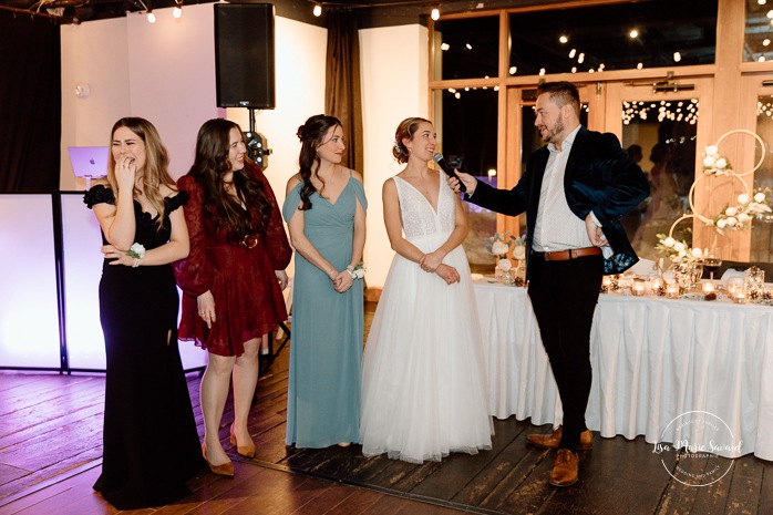 Wedding reception game ideas. Mariage au Grand Lodge Mont-Tremblant. Photographe de mariage à Mont-Tremblant. Grand Lodge Mont-Tremblant wedding. Mont Tremblant wedding photographer.
