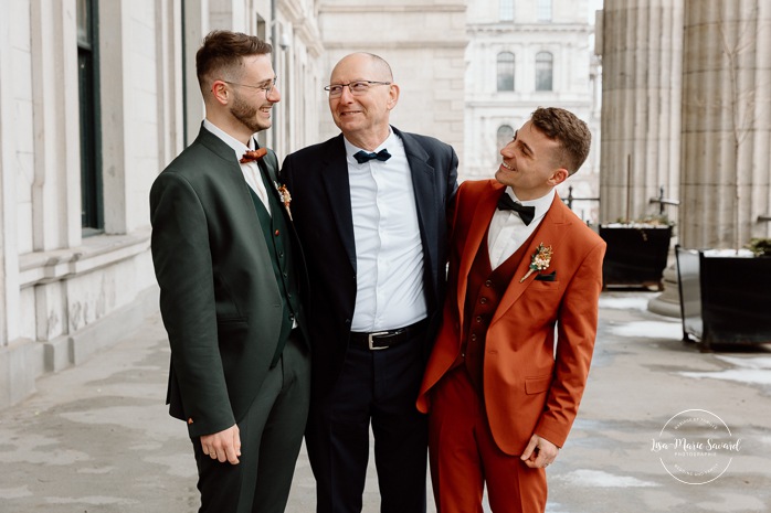 Mariage intime dans le Vieux-Montréal. Photographe de mariage LGBTQ+ friendly à Montréal. Old Montreal intimate wedding photos. Montreal LGBTQ+ friendly photographer.