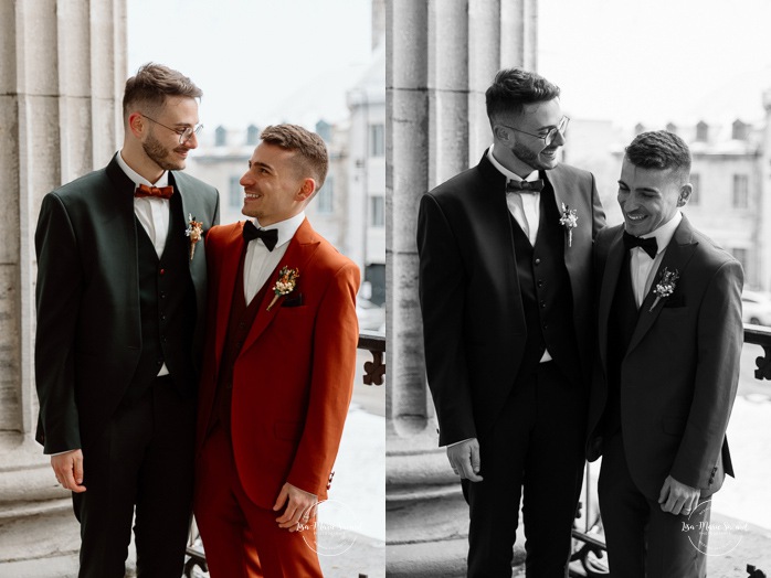 Mariage intime dans le Vieux-Montréal. Photographe de mariage LGBTQ+ friendly à Montréal. Old Montreal intimate wedding photos. Montreal LGBTQ+ friendly photographer.