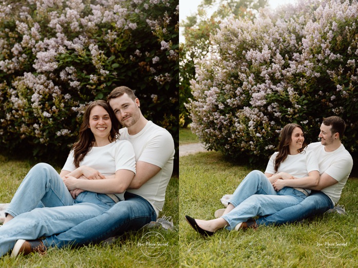 Botanical garden engagement photos. Botanical garden couple photos. Séance photo au Jardin botanique de Montréal. Photographe de fiançailles à Montréal. Montreal Botanical Garden photoshoot. Montreal engagement photographer.