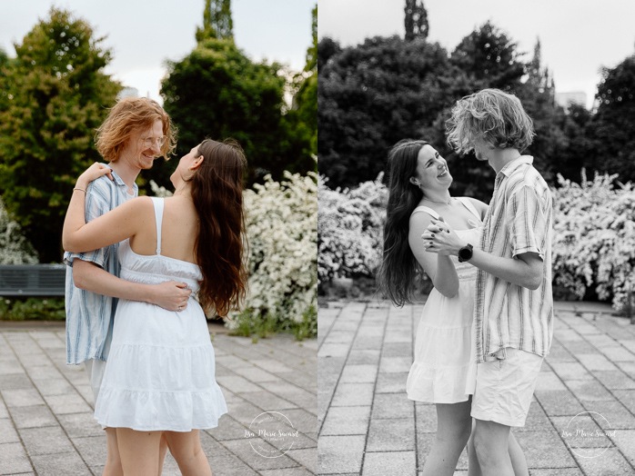 Urban engagement photos. Canal engagement photos. Séance photo de fiançailles à Montréal. Montreal engagement photos. Photographe de mariage à Montréal. Montreal wedding photographer. Séance photo Canal de Lachine. Lachine Canal photoshoot. Parc des Éclusiers.