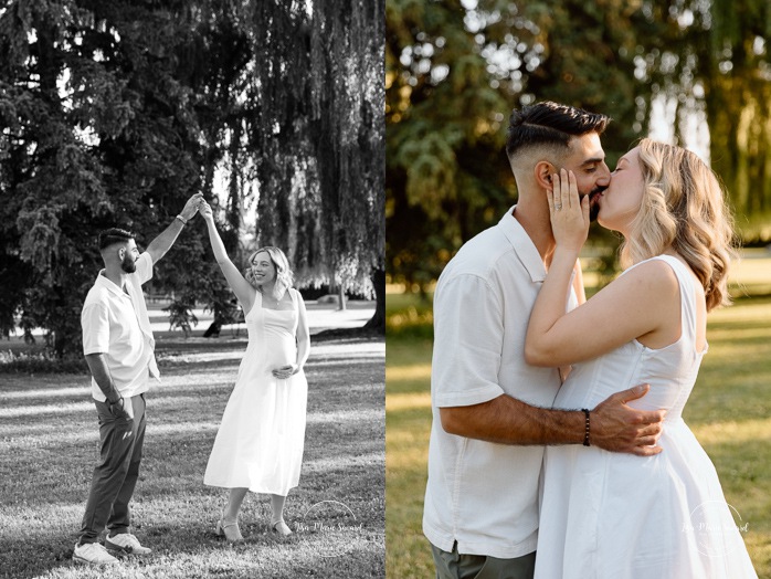 Riverbanks maternity photos. Waterfront maternity photos. Photographe à Pointe-Claire. Photos de maternité dans le West Island. Pointe-Claire photographer. West Island maternity photographer. Parc Edgewater. Edgewater Park.
