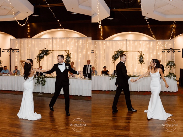 Wedding first dance photos. Mariage à l'hôtel Delta Saguenay. Mariage à Jonquière. Photographe mariage Saguenay-Lac-Saint-Jean.