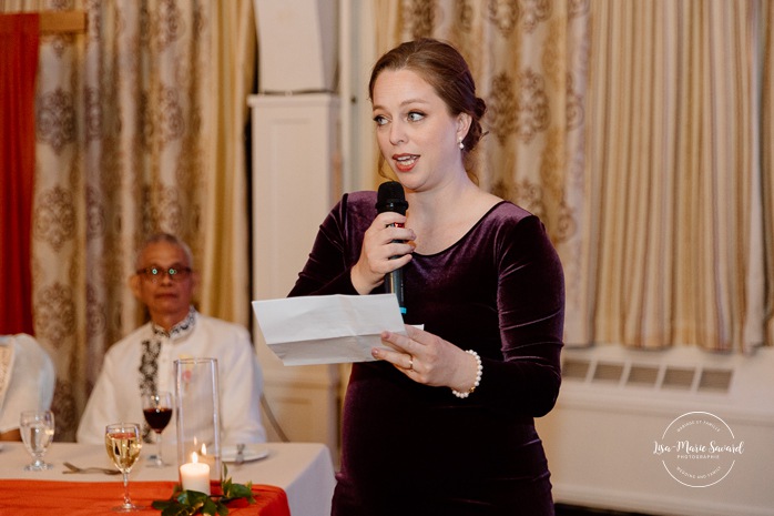 Multicultural wedding reception. Mixed wedding reception. Mariage au Manoir du lac Delage. Photographe de mariage Ville de Québec. Quebec City wedding photographer. Manoir du lac Delage wedding.