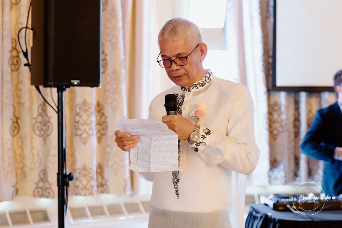 Multicultural wedding reception. Mixed wedding reception. Mariage au Manoir du lac Delage. Photographe de mariage Ville de Québec. Quebec City wedding photographer. Manoir du lac Delage wedding.