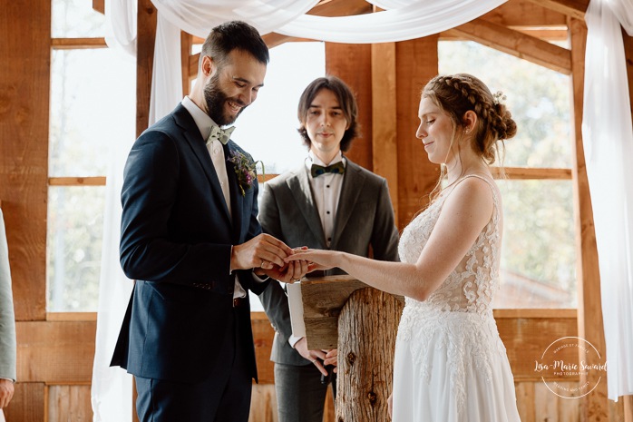 Mariage à Le Pont Couvert de La Conception. Photographe mariage Laurentides. Le Pont Couvert wedding. Tremblant wedding photographer.