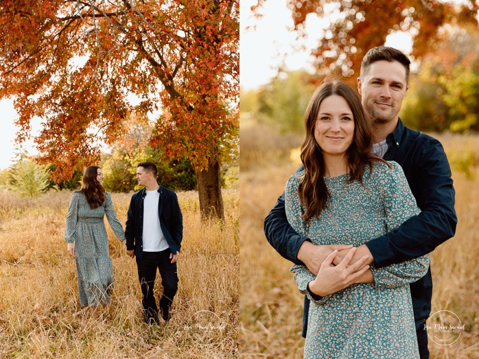 Fall family photos. Family photos with boy and girl. Countryside family photos. Mini séances d'automne à Montréal. Montreal fall mini sessions. Photos en automne à Montréal. Montreal fall photoshoot.