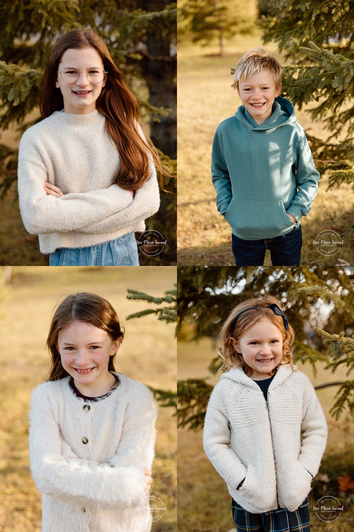 Outdoor Christmas mini sessions. Tree farm family photos. Christmas family photos. Mini séances des Fêtes 2025. Mini séances de Noël à Montréal. Montreal Christmas mini sessions. Montreal Holiday mini sessions.