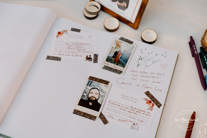 Outdoor tent wedding reception ideas. Fall wedding reception under tent. Mariage au Domaine St-Simon en automne. Photographe de mariage en Montérégie. Domaine St-Simon wedding.