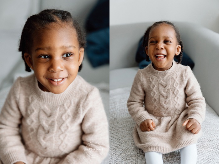 Lifestyle newborn photos. In-home newborn photos. Living room newborn photos. African American newborn photos. Photos de nouveau-né lifestyle à Montréal. Photographe bébé Montréal. Montreal lifestyle newborn photos. Montreal baby photographer.