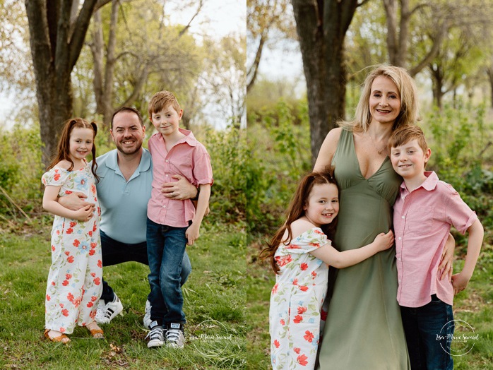 Spring family photos. Fun outdoor family photos. Photos de famille au berges de Verdun. Mini séances familiales 2025. Photographe à Montréal. Montreal photographer. Montreal family mini session.