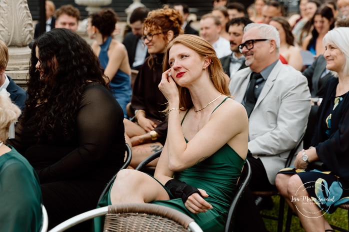 Outdoor industrial wedding ceremony. Mariage à l'Espace Canal à Montréal. L'Ambroisie et Espace Canal. Photographe de mariage à Montréal. Espace Canal wedding. Montreal wedding photographer.