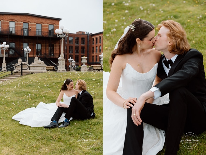 Urban wedding photos. Mariage à l'Espace Canal à Montréal. Photos de mariage Canal Lachine. Photographe de mariage à Montréal. Espace Canal wedding. Montreal wedding photographer.