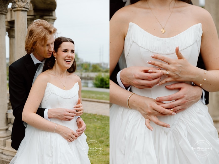Urban wedding photos. Mariage à l'Espace Canal à Montréal. L'Ambroisie et Espace Canal. Photographe de mariage à Montréal. Espace Canal wedding. Montreal wedding photographer.