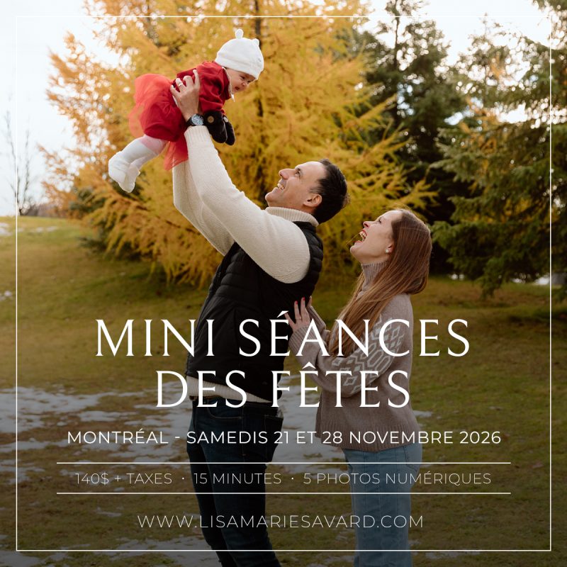 Mini séances des Fêtes 2026. Mini séances de Noël à Montréal. Photographe de famille à Montréal. 2026 Holiday mini sessions. Montreal Christmas mini sessions. Montreal family photographer.