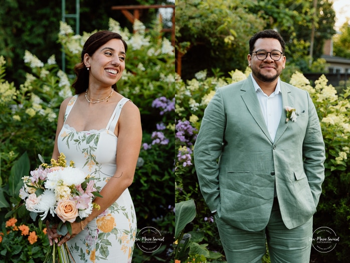 Intimate backyard wedding photos. Micro wedding photos. Mariage à Notre-Dame-de-Grâce. Mariage intime à Montréal. Photographe mariage Montréal. NDG backyard wedding. Montreal intime wedding. Montreal wedding photographer.